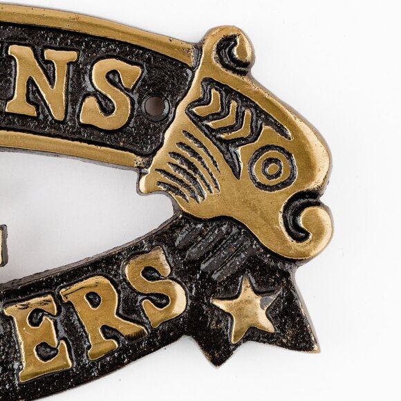 Captain's Quarters Door Plate Nautical Charm Plaque, Ship Boat Sign, Wall Decor - Picture 4 of 12